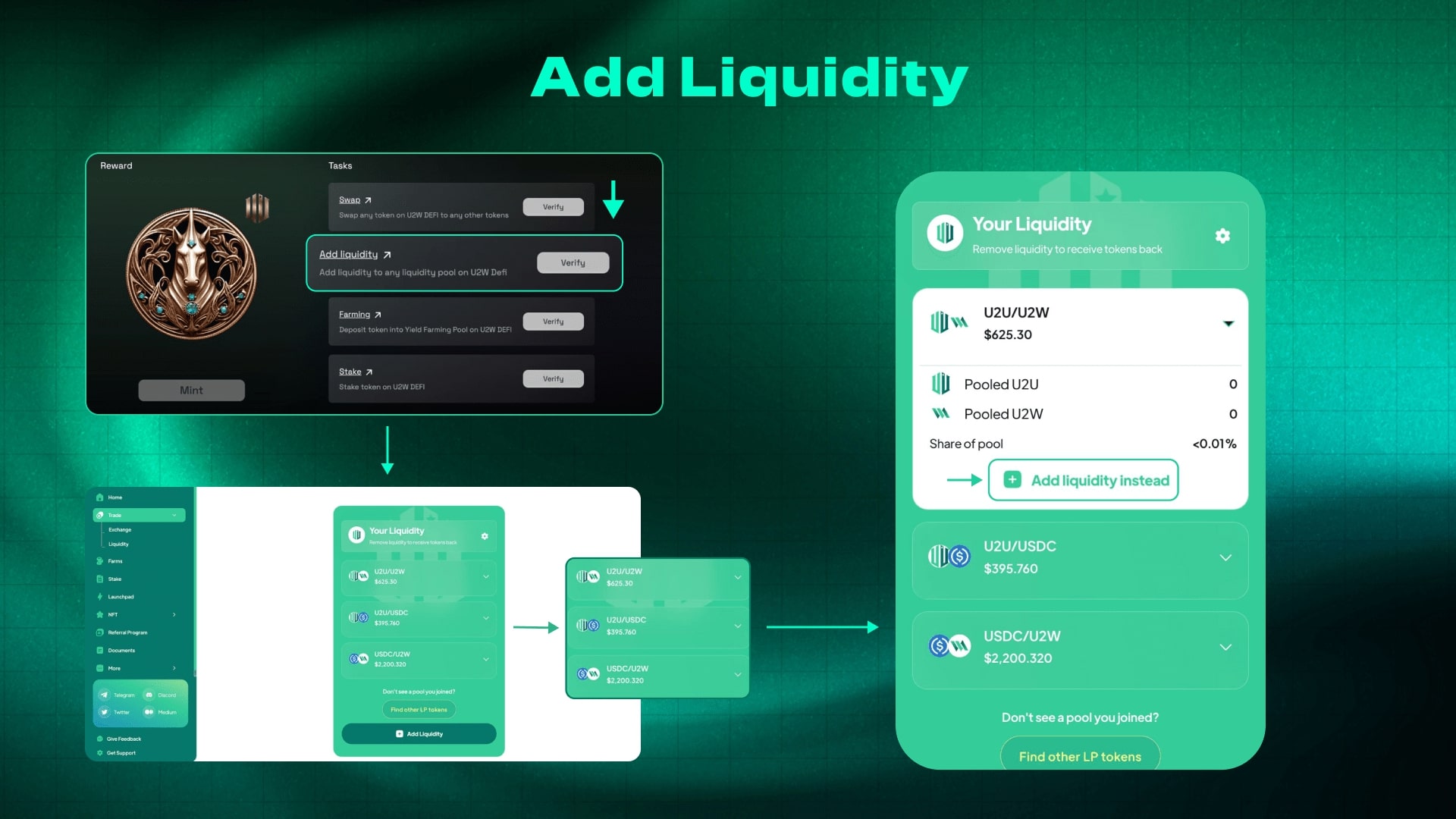 Add liquidity to any liquidity pool