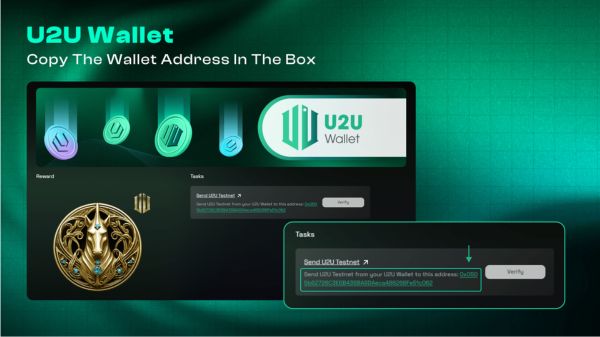 Copy the wallet address in the box